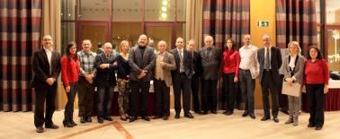 Membres de la Confederació Catalana de la Fusta en un acte institucional